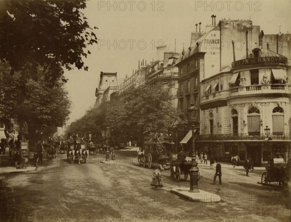 Paris. Boulevard des Italiens.