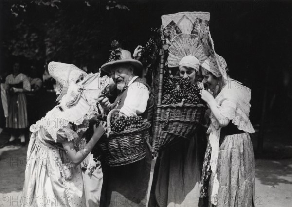 The wine fest in the jardin des Tuileries in Paris
