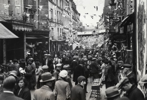 Fête auvergnate et inauguration d'un square rue Mouffetard à Paris