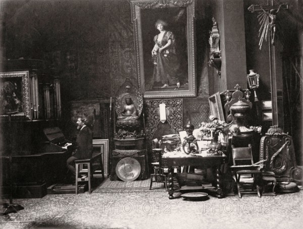 Carolus-Duran dans son atelier