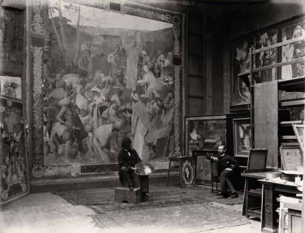 Pierre-Victor Galland in his studio