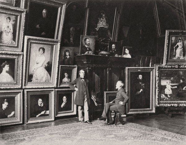 George Peter Alexander Healy dans son atelier