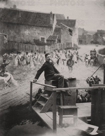 Edouard Detaille dans son atelier