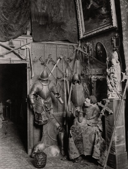 Cesare Auguste Detti dans son atelier