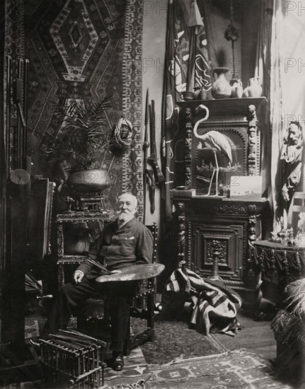 Charles-Théodore Frère in his studio