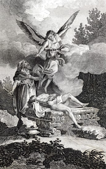 Abraham prépare le sacrifice de son fils Isaac