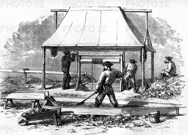 Extraction et lavage de l'orn 1866