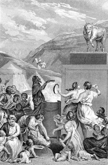 Passage de la Bible : Adoration du Veau d'or
