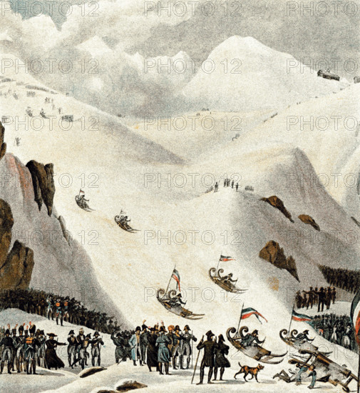 Passage du Grand Saint Bernard par l'Armée française, 19 Mai 1800
