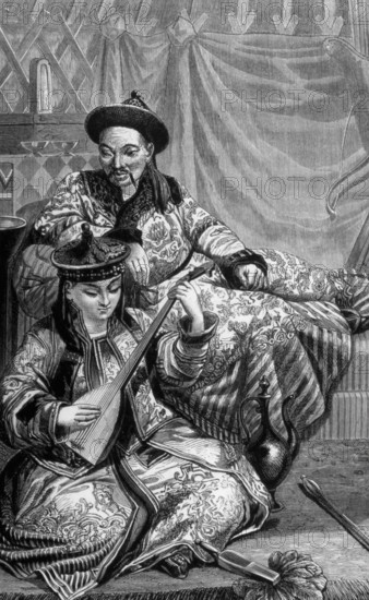 Buryats playing music