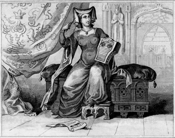 Dame noble anglaise au 15e siècle