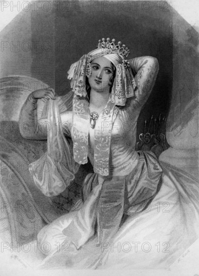 Female comedian as Cleopatra