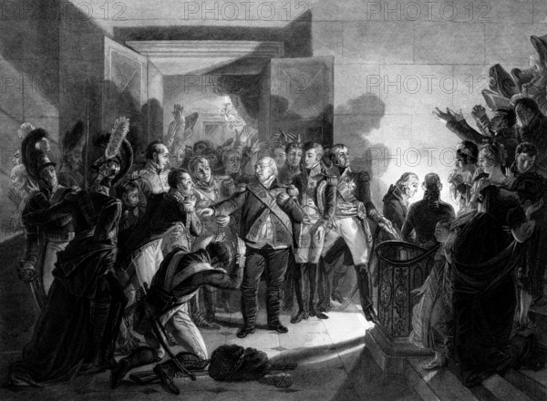 Louis XVIII quitte le Palais des Tuileries, 19 mars 1815