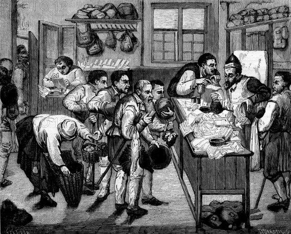 Un cabinet d'avocat en France au 17e siècle