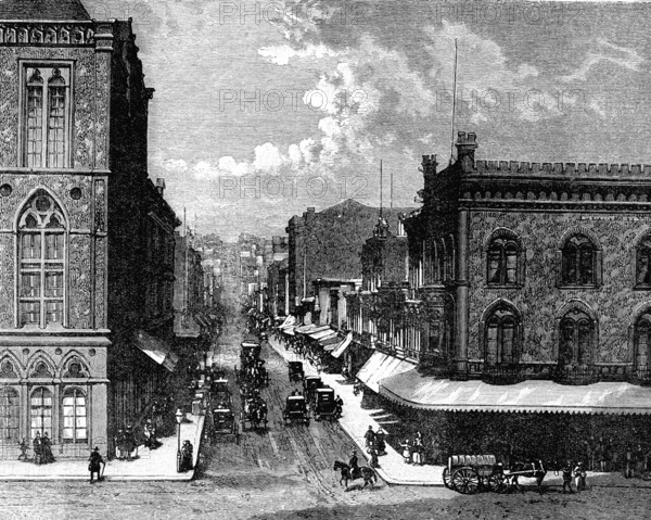 Rue Montgomery à San Fransisco