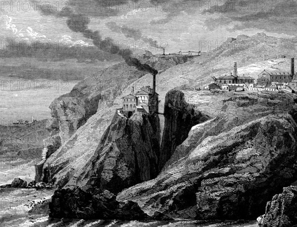 A view of Cornwall (England) -19th century