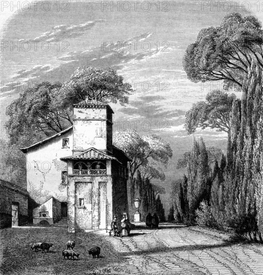 Roman landscape - 19th century