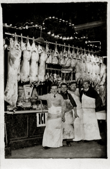 Bouchers en 1900