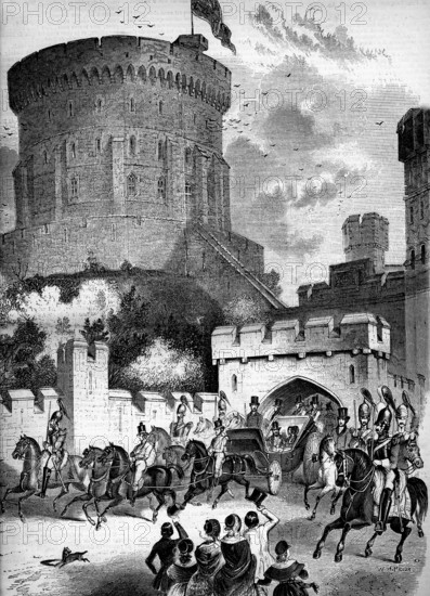 La Reine Victoria au château de Windsor