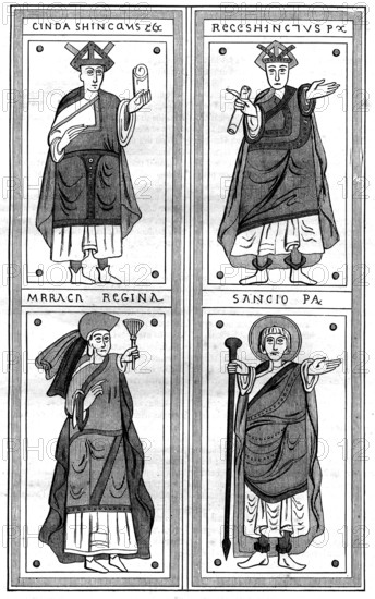 Portraits de souverains Goths