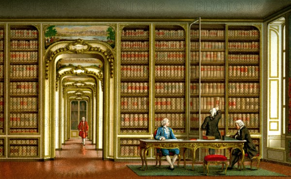 La bibliothèque de Vergennes à Versailles - 19e siècle
