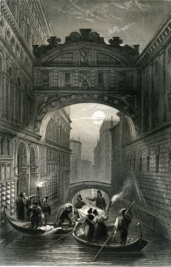 VENISE, le pont des soupirs