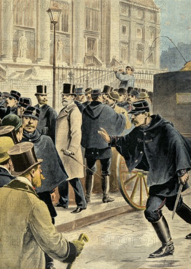Affaire Dreyfus - Entrée d'Emile Zola au Palais de Justice