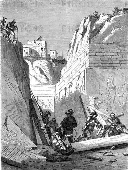 Fouilles à KHORSABAD, Assyrie ancienne