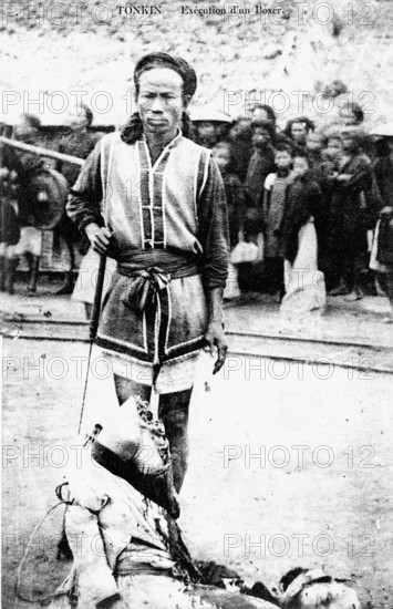 Execution d'un boxer au Tonkin