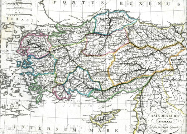 Carte de l'Asie mineure ancienne