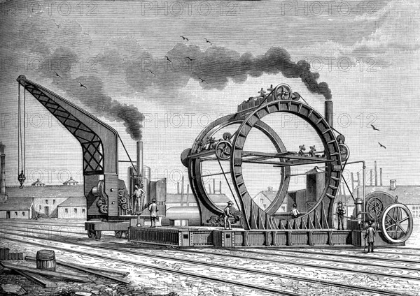 Construction du pont de Forth, Edinbourg, Ecosse