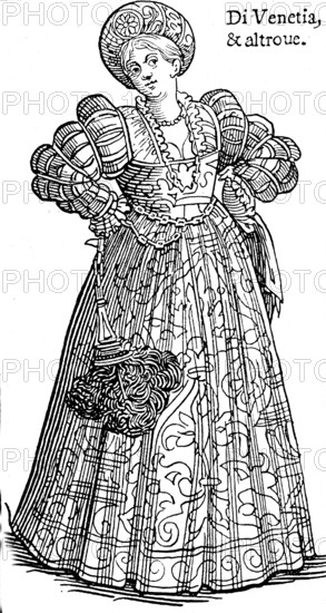 Costume de Venitienne au XVIème siècle