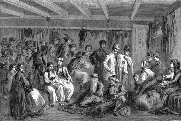 Voyageurs roumains sur le DANUBE