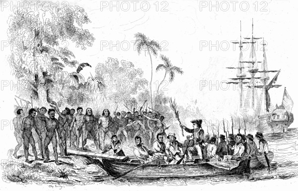 Débarquement de James COOK à Tanna, VANUATU en 1774