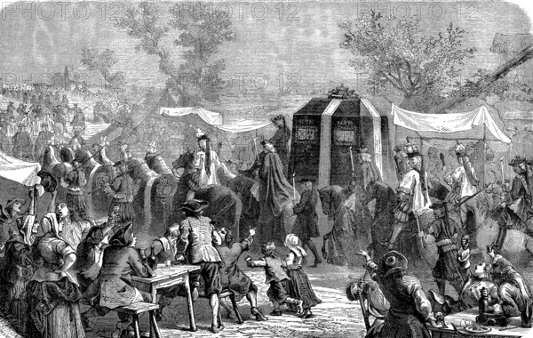 Enterrement de LOUIS XIV