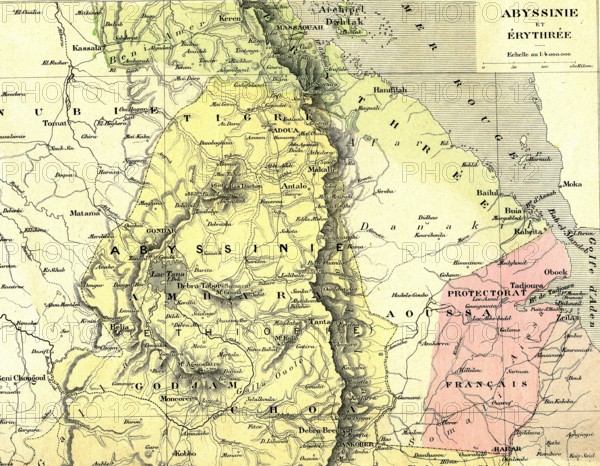 ABYSSINIE et Erithrée et Protectorat français de TADJOURAH