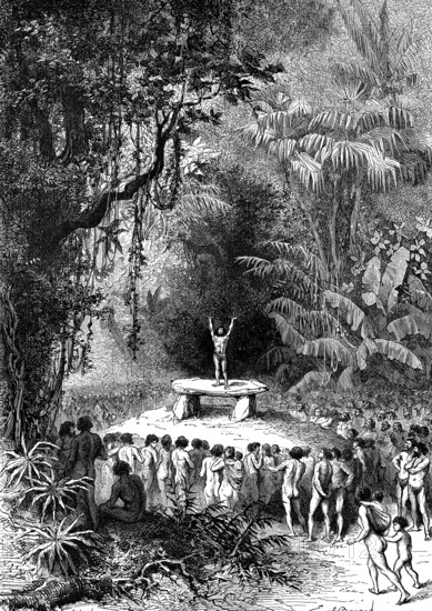 Invocation dans la fôret, Préhistoire