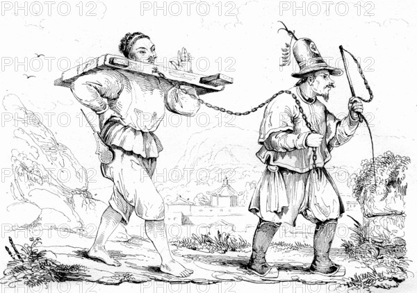 La cangue, torture chinoise