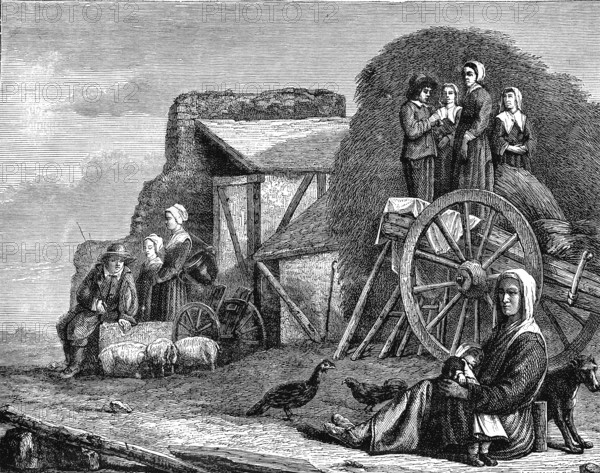 La charrette d'après les frères Le Nain