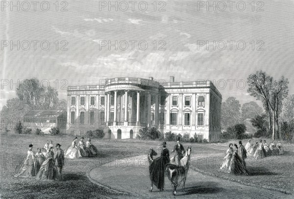 La Maison Blanche, WASHINGTON en 1866
