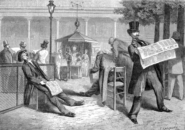 Le kiosque à journaux du Palais Royal