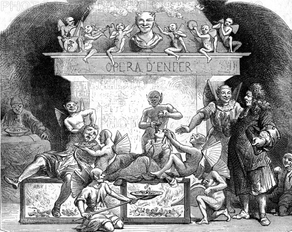 Opéra d' Enfer, caricature