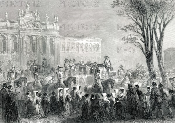 Retour du Pape PIE IX à ROME