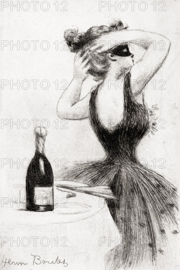 Soir de fête au champagne