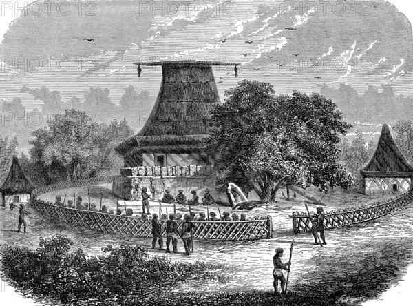 Temple aux îles FIDJI (Océanie)