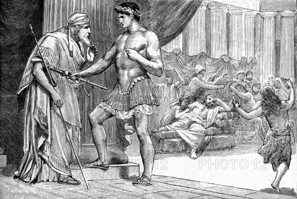 THESEE et son père Egée