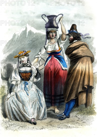 Types d'Europe en 1862