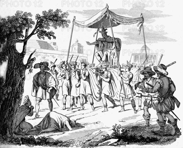 L'empereur aztèque MONTEZUMA ou MOCTEZUMA (Mexique)