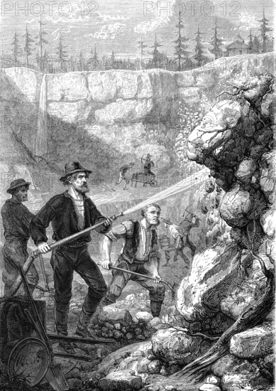 Lavage de l'or en Californie