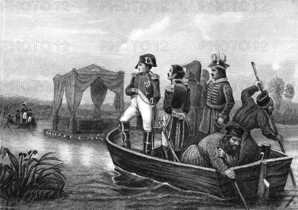 Napoleon 1er sur Le Niemen